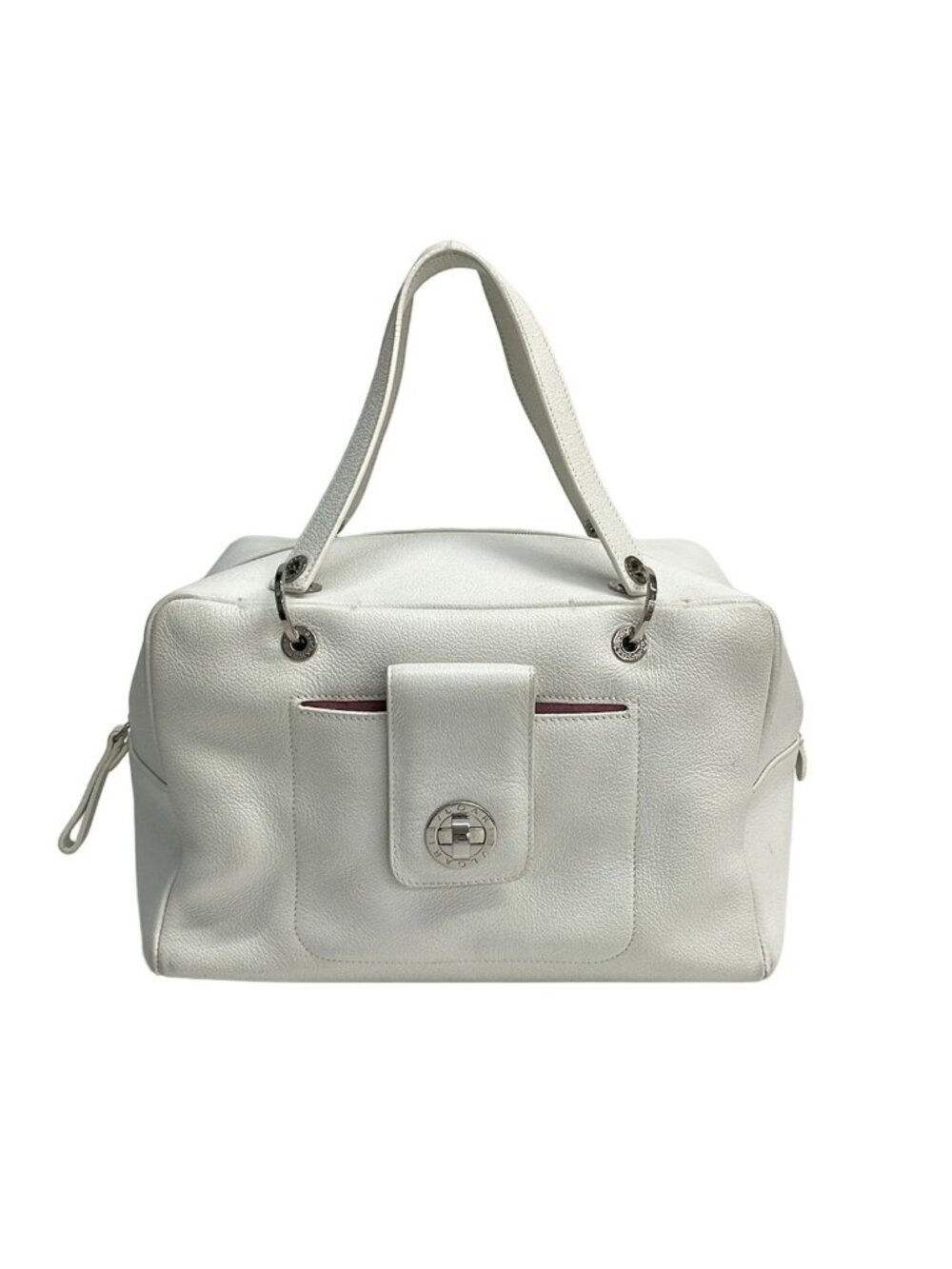 Bvlgari Handbag White Leather